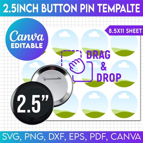2.5 Button Template