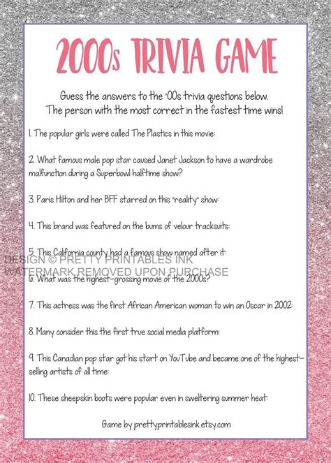 2000s trivia questions and answers pdf