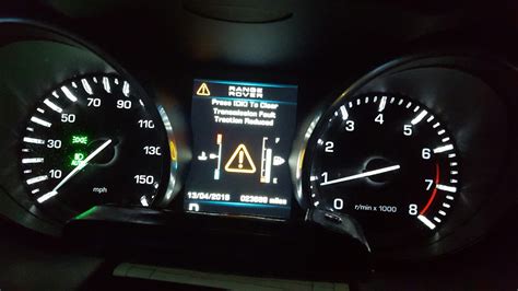 2013 range rover evoque transmission fault traction reduced