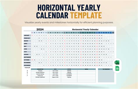 2014 Printable One Page Excel Yearly Calendar Template