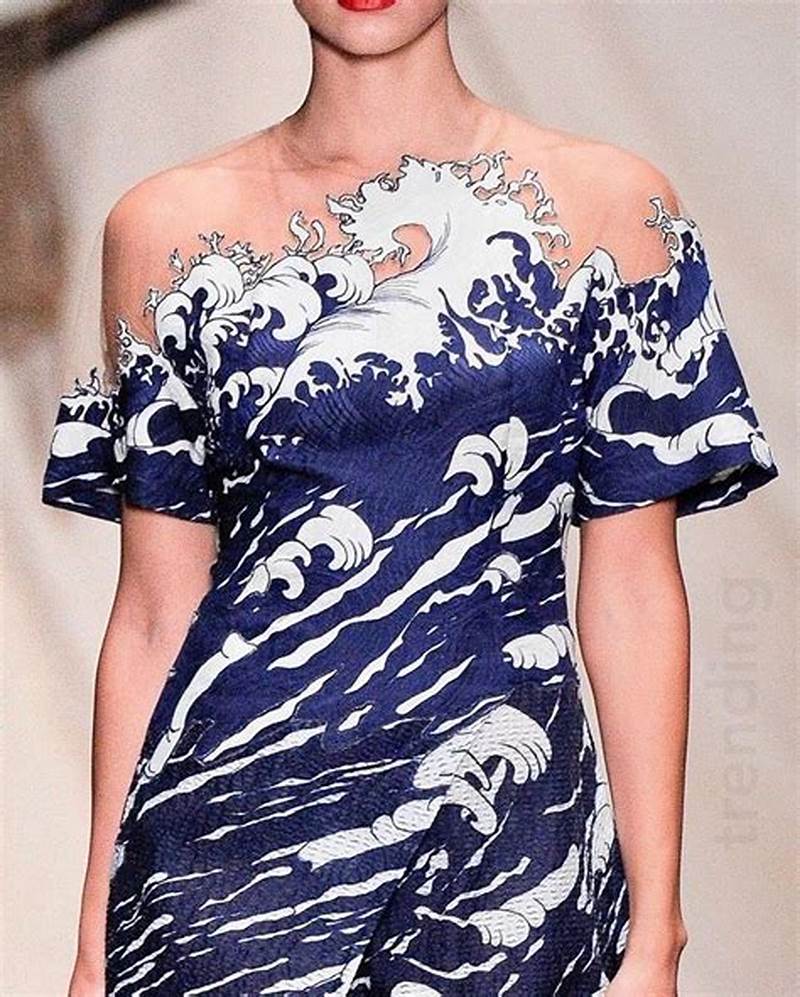 2016 Spring Wave Pattern Dress