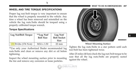 2016 challenger wheel.torque specs
