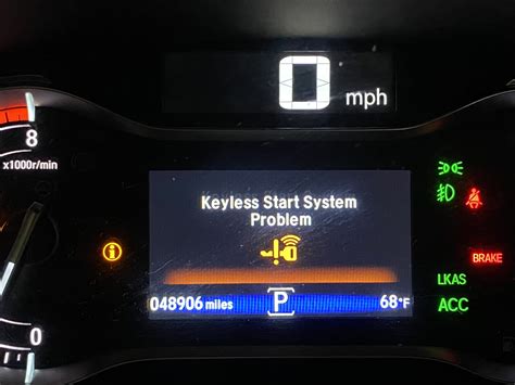2016 honda pilot keyless start system problem recall