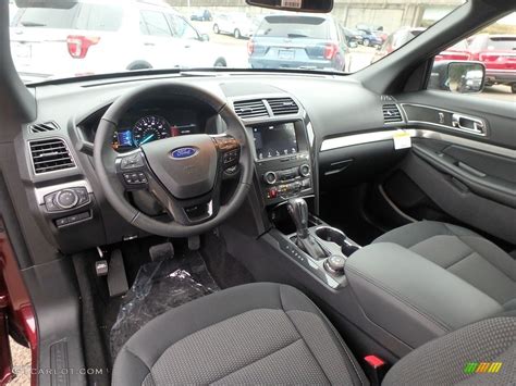 Interior of the 2019 Ford Explorer XLT showing seating and dashboard