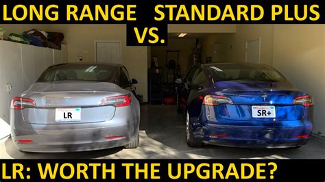2021 tesla model 3 standard range plus vs long range