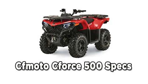 2022 cforce 500 specs