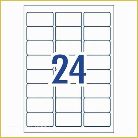 24 Labels Per Sheet Template Word Free
