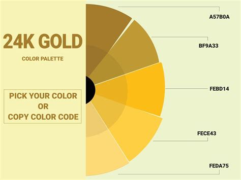 24k gold color code