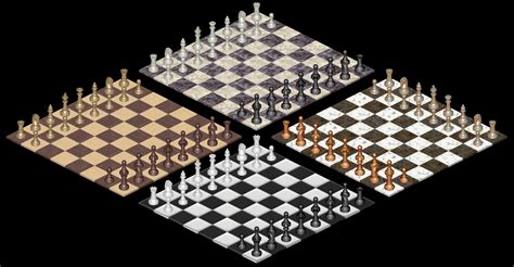 2D Chess Board Black
