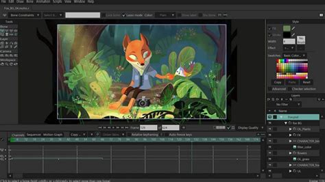 2d vector based animation examples