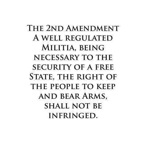 2nd Amendment Printable