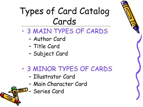 3 Types Of Card Catalog And Their Examples