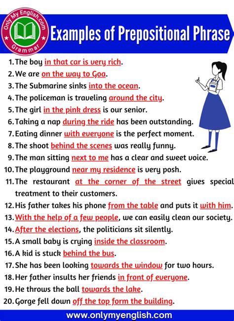 3 example of prepositional phrase