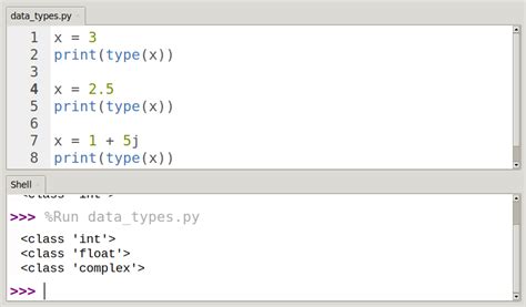 3 types of numbers in python