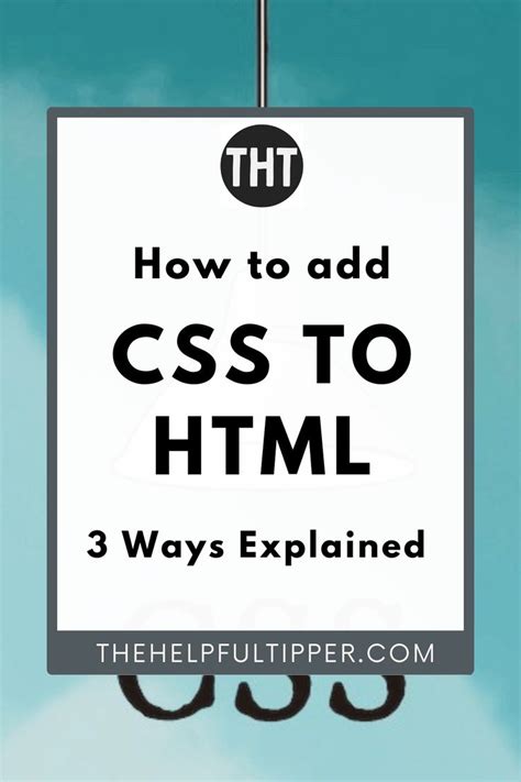 3 ways to insert css in html