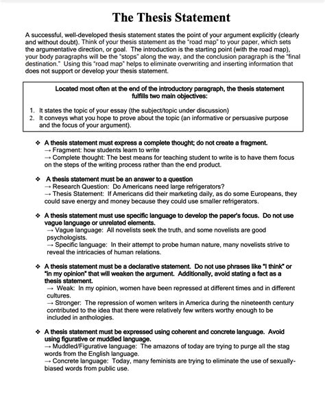 3-point informative thesis statement examples