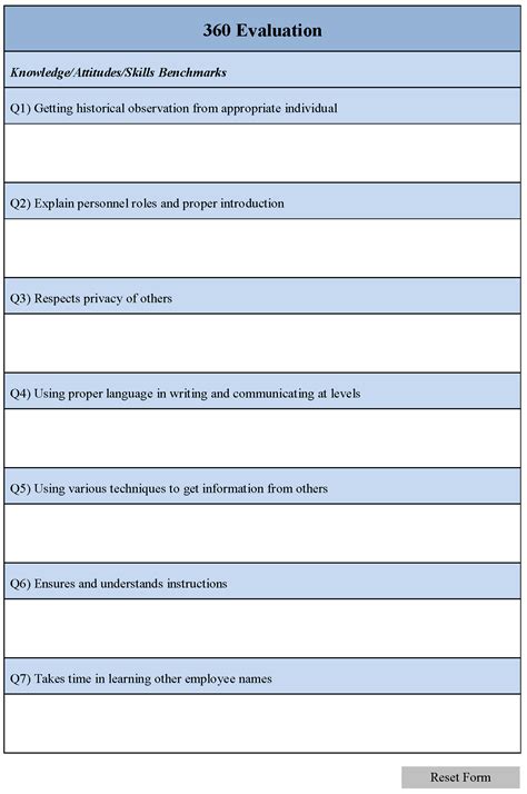 360 Feedback Template Free Download