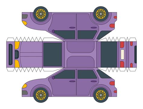 3d Car Paper Template
