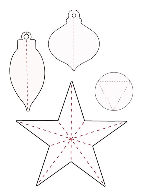 3d Paper Ornament Templates