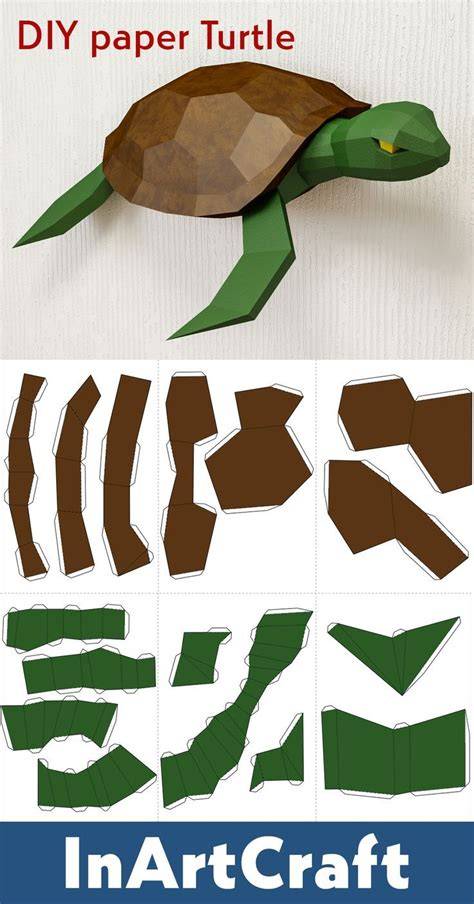 3d Paper Turtle Template