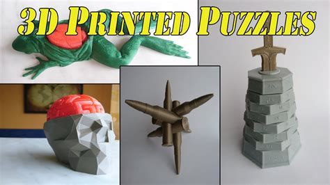 3d Printable Puzzles