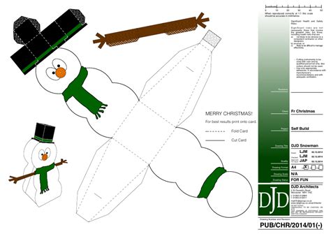 3d Snowman Printable