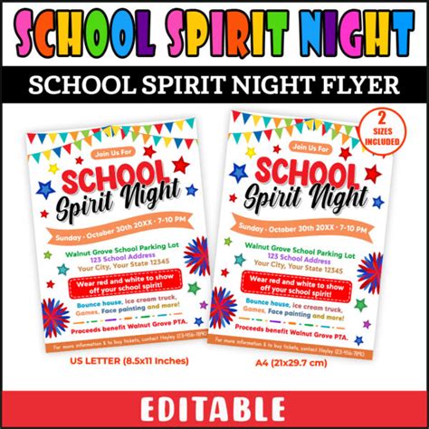 3rd Grade Night Flyer Template Free