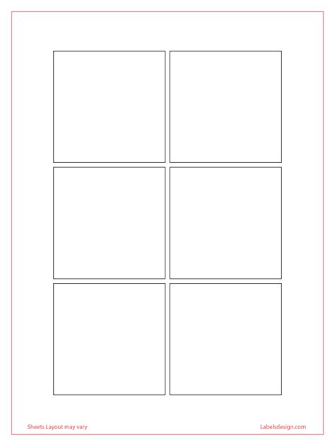 3x3 Label Template