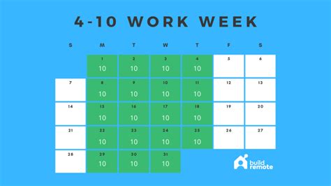 Four 10-hour Workdays (4/10)