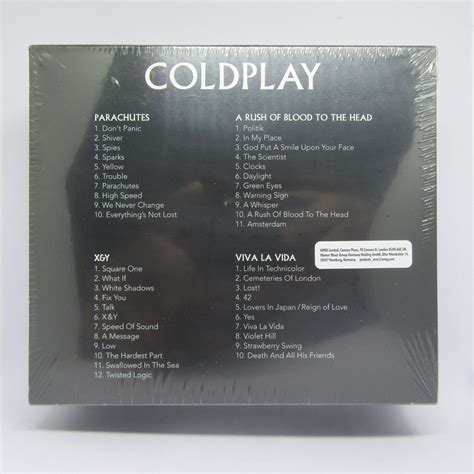 4 Cd Catalogue Setcoldplay 2012