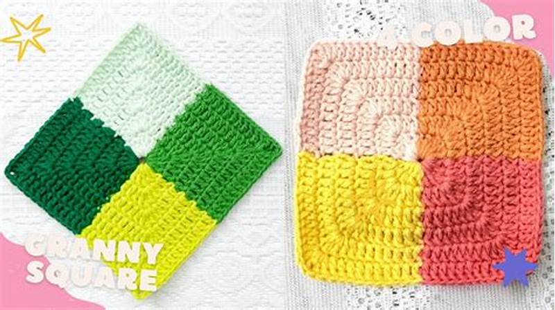 4 Color Granny Square Pattern