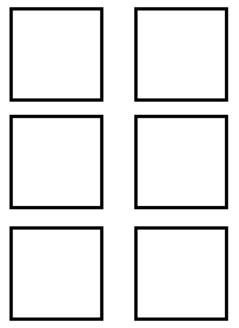 4 Squares Template