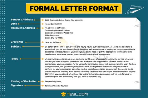 4 types of formal letters with examples