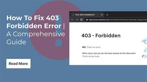 403 Forbidden error screen