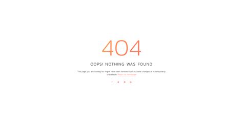 404 Page Templates