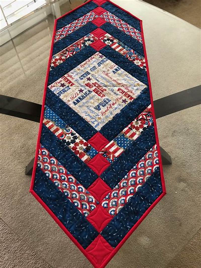 4th Of July Quilted Table Runner Pattern