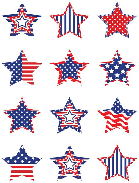 4th Of July Stars Printable