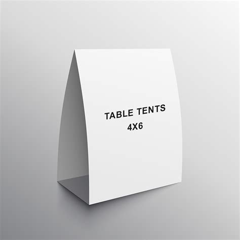 4x6 Table Tent Template