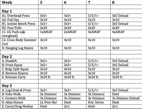 5 3 1 Workout Template