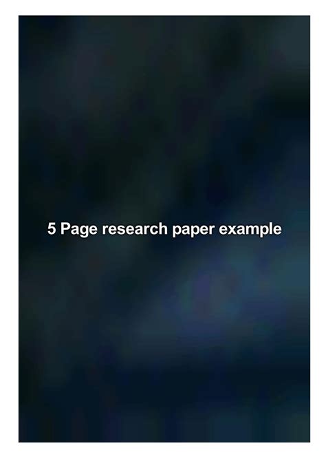 Page Research Paper