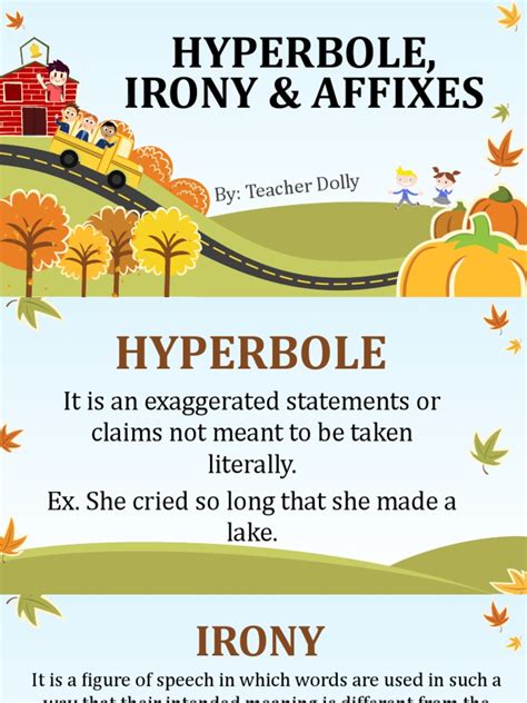 5 example of hyperbole and irony