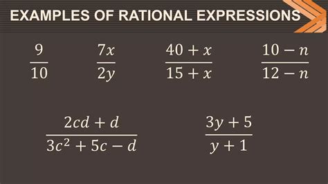 5 example of rational algebraic expression