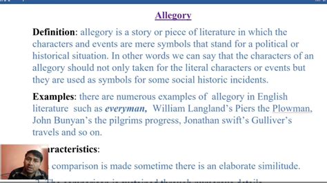 5 examples of allegory figure of speech