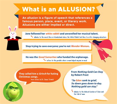 5 examples of allusion figure of speech