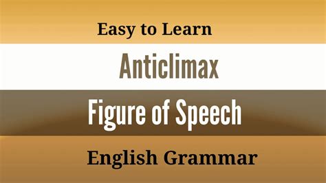 5 examples of anticlimax figure of speech with answers