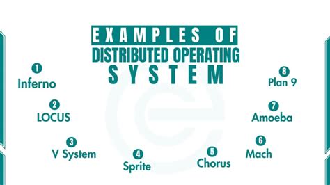 5 examples of distributed operating system