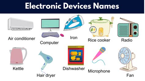 5 examples of electronic devices