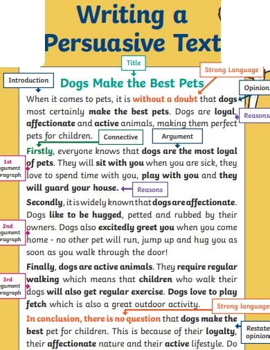 5 examples of persuasive text for students