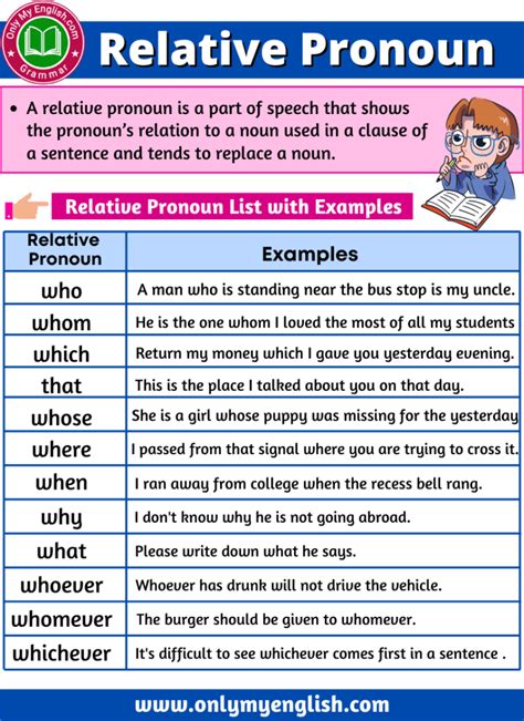 5 examples of relative pronoun in sentence