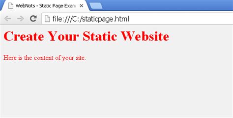 5 examples of static websites url